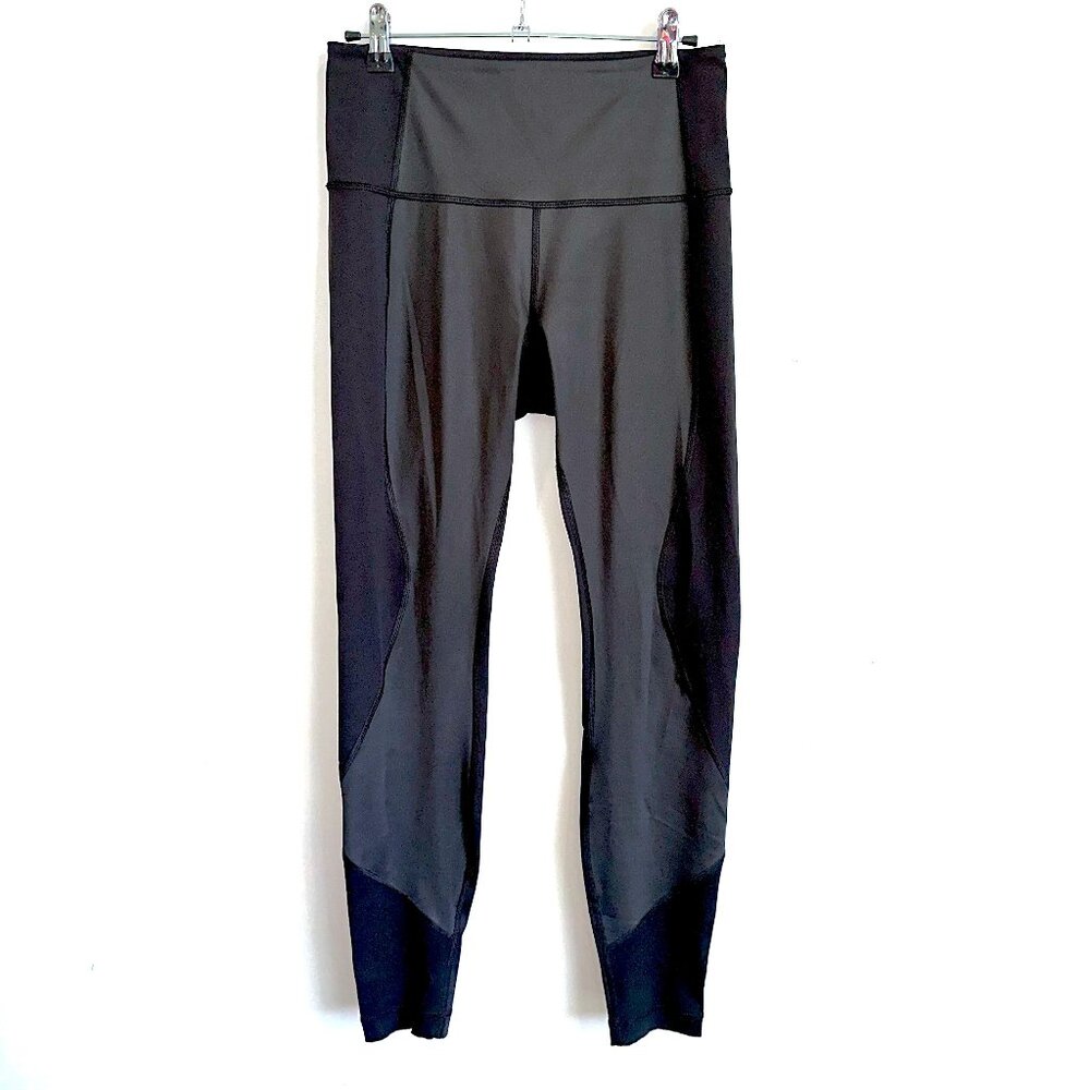 lululemon Wunder Under Two-Tone Black Leggings